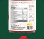 Supplement facts label for Bee Calm magnesium honey gummies