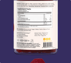 Supplement facts label for Bee Ready immune honey gummies